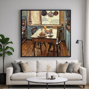 Poster Cozinha Café da Manhã - Estilo Impressionismo Pict