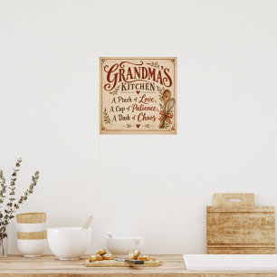Poster Cozinha da Vovó