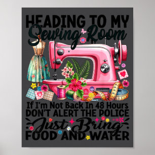 Poster Cozinha De Costura Fofa De Colchas Indo Para A Min