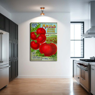 Poster Cozinha de Cozinhar de jardinagem de tomate de Com
