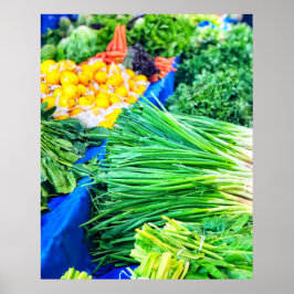 Poster Cozinha de Produtos Hortícolas Frescos do Mercado 