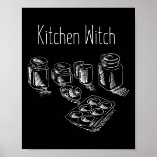 Poster Cozinha Herbalista Engraçada Cozinhar de Halloween