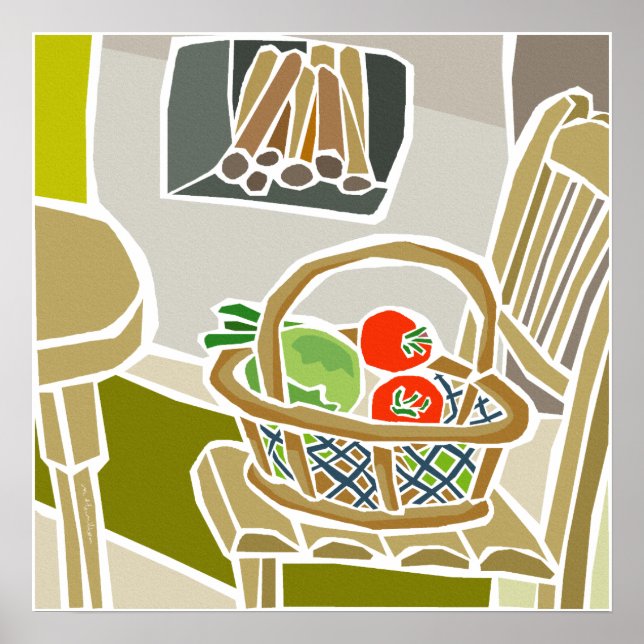 Póster Cozinha Orgânica (Frente)