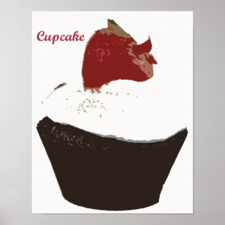 Póster Cozinha Retroativa - Cupcake