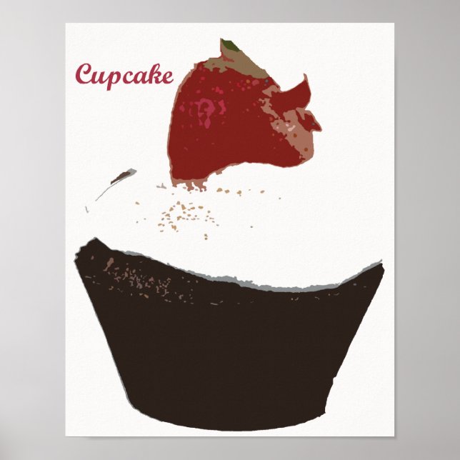 Póster Cozinha Retroativa - Cupcake (Frente)