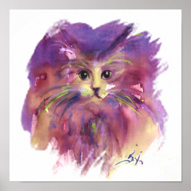 PÓSTER COZINHA RÚPIDA, RETRATO DE GATO KITTY (Frente)