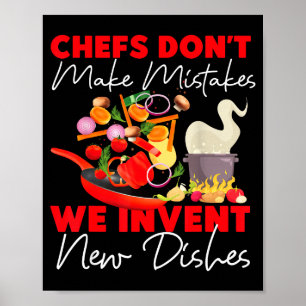 Poster Cozinhar Cozinhe Cozinha Chefe Chefes Não Cometam