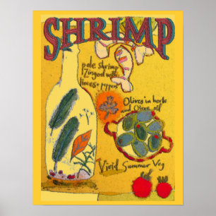 Poster Cozinhar de Camarão