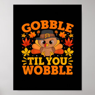 Poster Cozinhe Até Você Cambalear Ação De Graças Engraçad