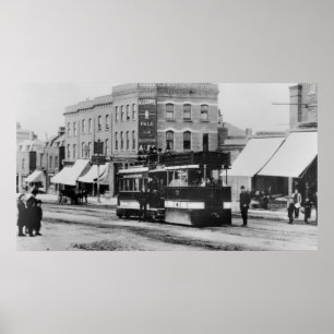 Poster Cozinhe o bonde em Londres norte nos 1880s