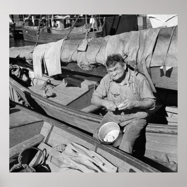 Póster Cozinheiro de barcos de pesca - Natal 1938 (Frente)