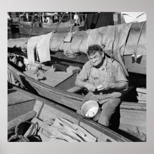 Póster Cozinheiro do barco de pesca - Natal 1938