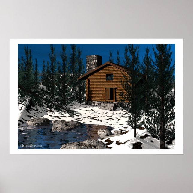 Poster Cozy Cabin (Frente)