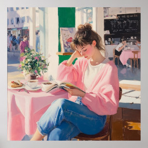 Poster Cozy Café DaySonho: Arte Encantadora