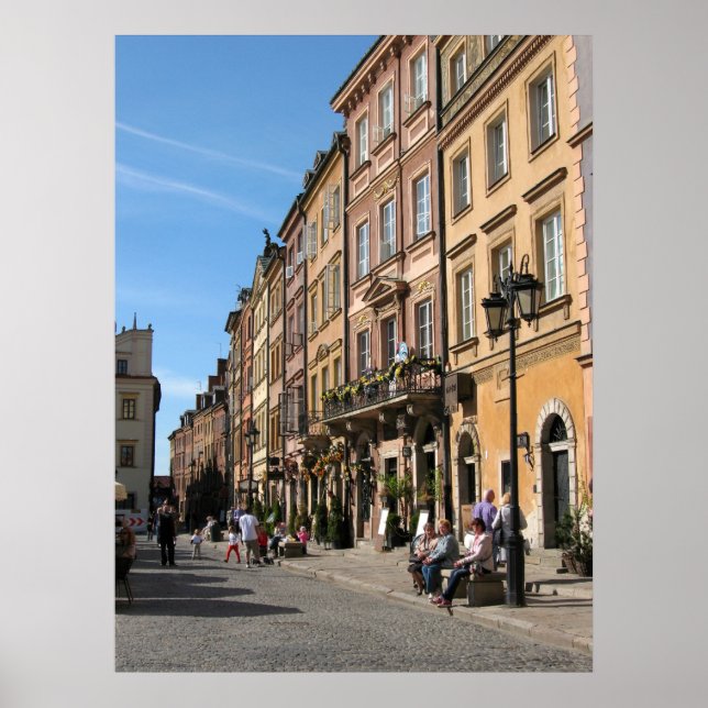 Póster Cozy Old Town, em Varsóvia (Frente)