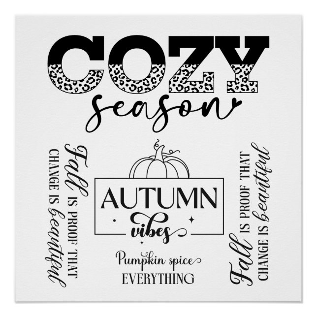 Póster Cozy Season-Digital Download Poster (Frente)