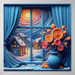 Poster Cozy Winter Noite