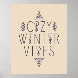 Poster Cozy Winter Vibes Design