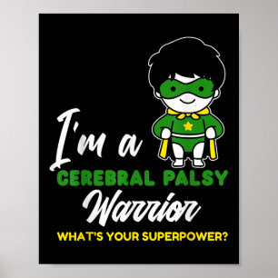 Poster Cp Hero Cerebral do Guerreiro Celebral Paralisia A