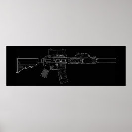 Póster CQBR MK18 Mod 0