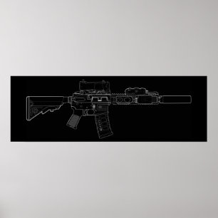 Póster CQBR MK18 Mod 0