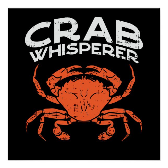 Póster Crab Whisperer Vintage Crabbing (Frente)