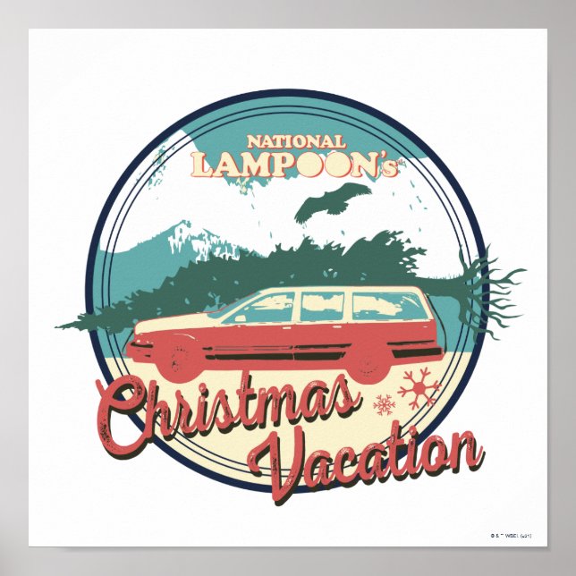 Poster Crachá de férias de Natal da National Lampoon (Frente)