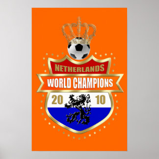 Póster Crachá dos Campeões do Mundo dos Países Baixos 201