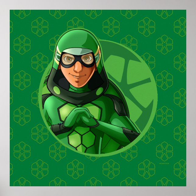 Poster Crachá Verde Carapace (Frente)