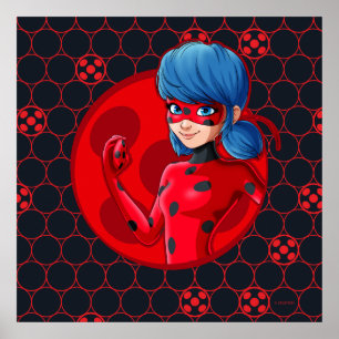 Poster Crachá Vermelho Ladybug