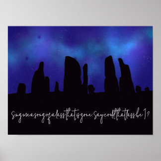 Poster Craigh Na Dun Skye Boat Song Outlander Inspirou