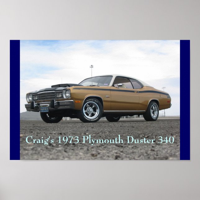 Poster Craig's 1973 Plymouth Duster 340 (Frente)