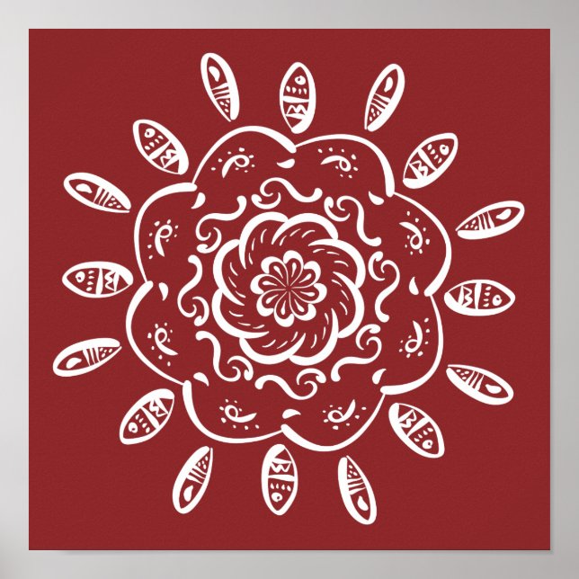 Póster Cranberry Mandala (Frente)