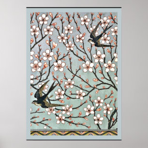 Poster Crane - Almond Blossomo e Engorda