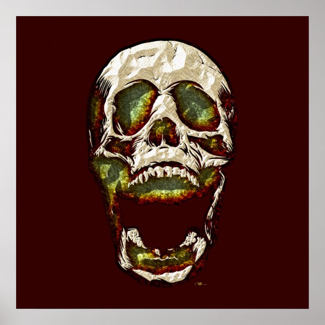 Poster Crânio Antigo (Frente)