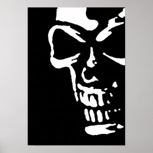 Póster Crânio assustador