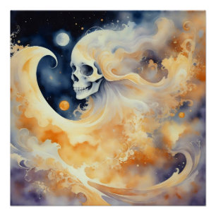 Póster Crânio Celestial