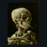 Póster Crânio com cigarro queimado por Van Gogh<br><div class="desc">Sobre o Crânio de Trabalho com o Cigarro em chamas (1885) com o Cigarro em chamas (holandês: Kop van een skelet met brandende sigaret) é uma pintura inata de Vincent van Gogh, parte da coleção permanente do Museu Van Gogh em Amsterdã. Provavelmente foi pintado no inverno de 1885-1886 como um...</div>