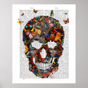Poster Crânio da Borboleta