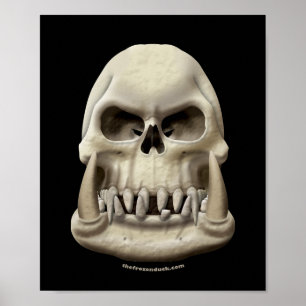 Póster Crânio de Orc