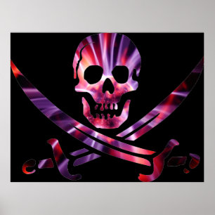 Poster Crânio de Pirata