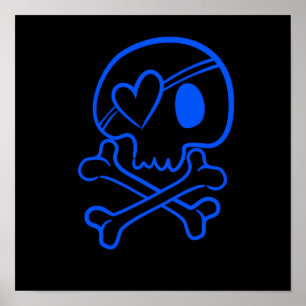 Póster Crânio e ossos