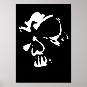 Póster Crânio Gótico