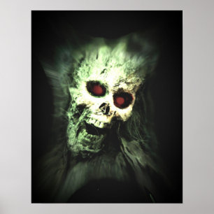 Póster Crânio gritando assustador