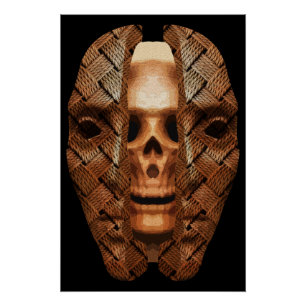 Póster Crânio Interior: Revelando Complexidade Interna