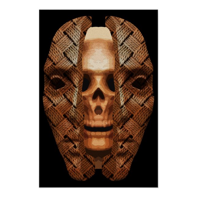Póster Crânio Interior: Revelando Complexidade Interna (Frente)