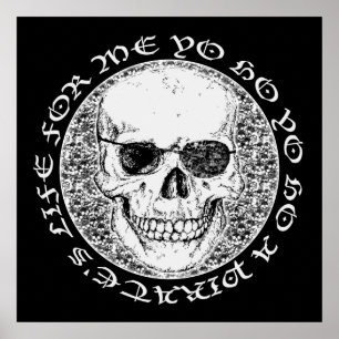 Póster crânio pirata