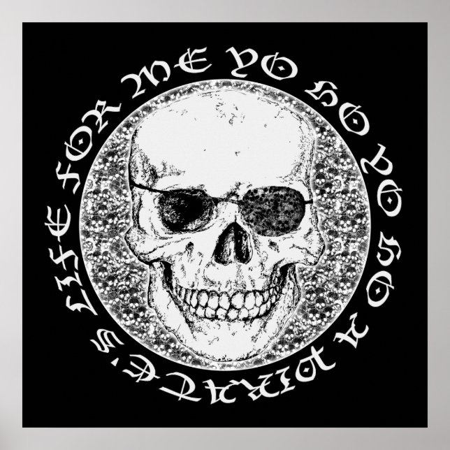 Póster crânio pirata (Frente)