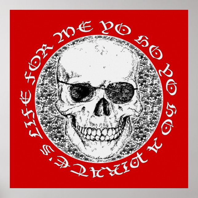 Poster crânio pirata (Frente)