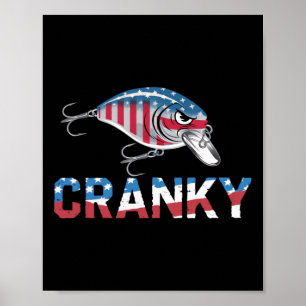 Poster Cranky Usa Crankit Pesca Dia dos Pais